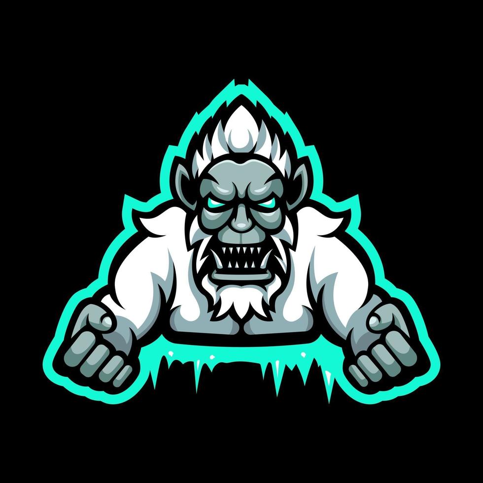 Yeti mascot logo design vector with modern illustration