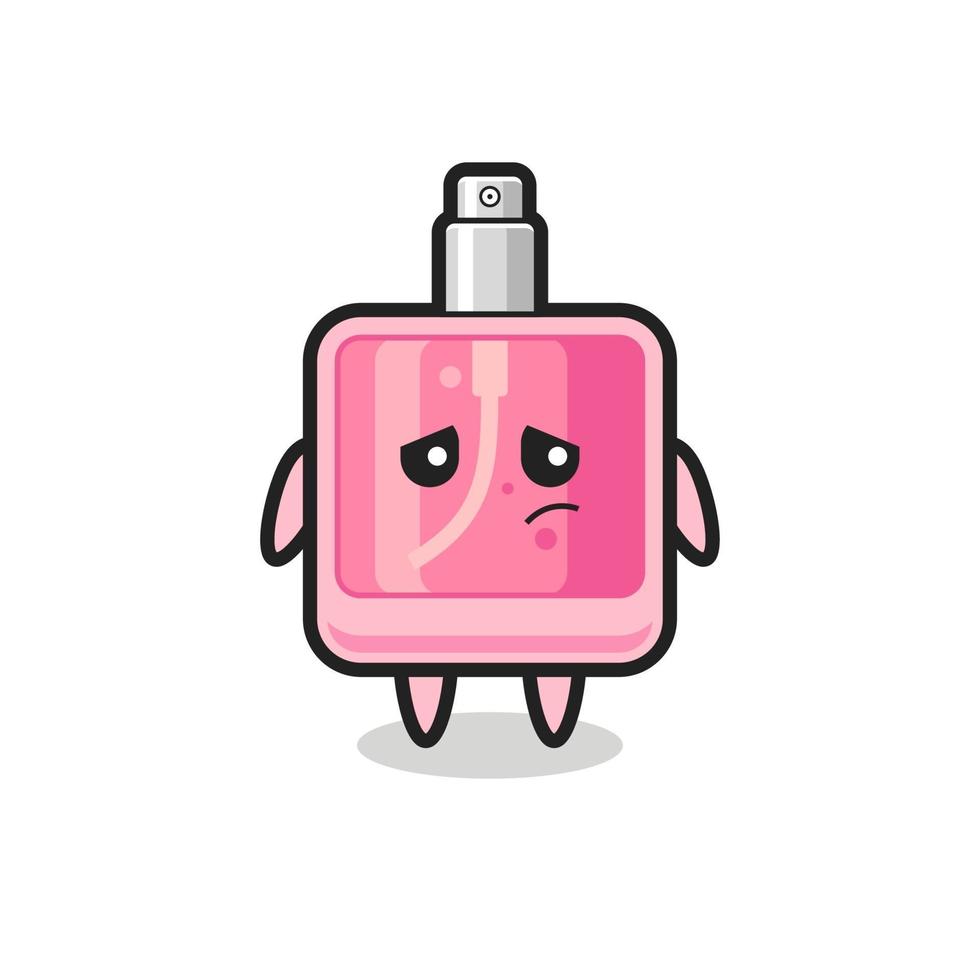 the lazy gesture of perfume cartoon character vector