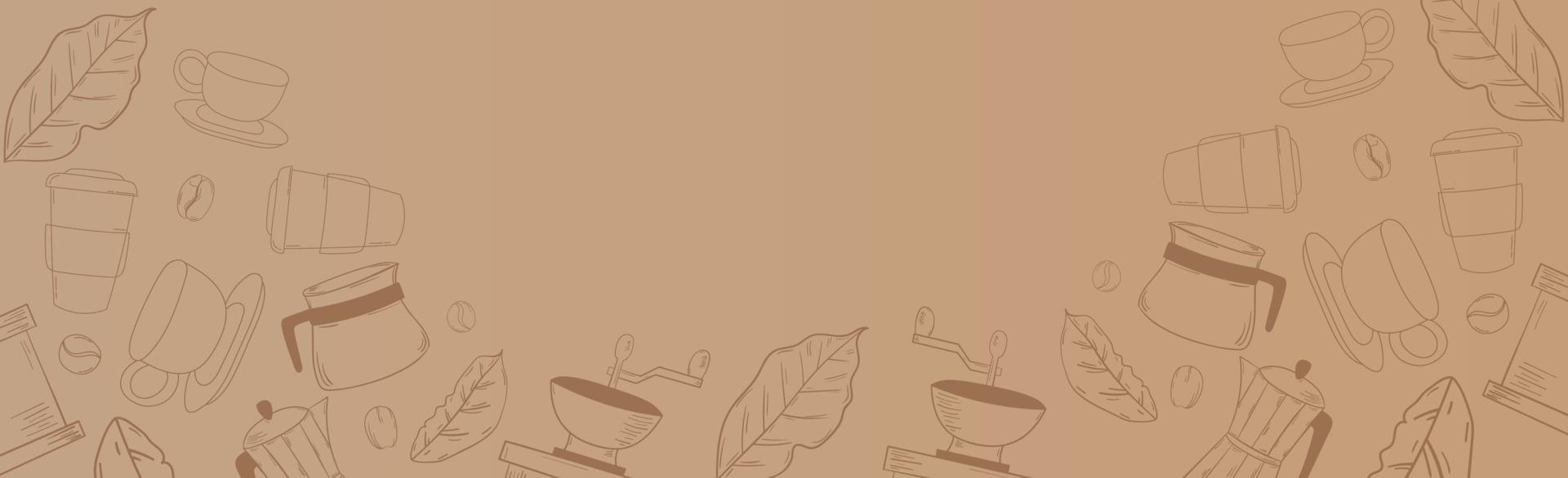 Coffee background with realistic cup of coffee - Vector