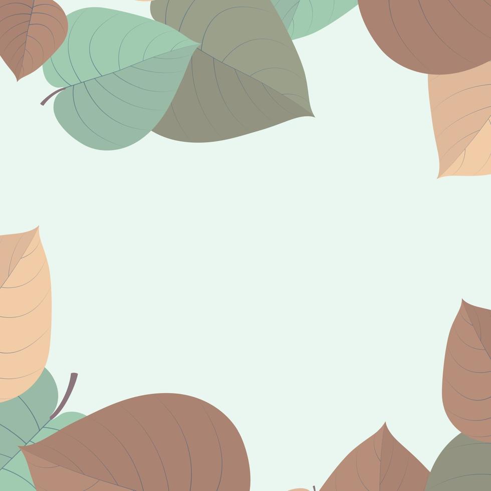 Realistic autumn foliage, white background with space for text vector