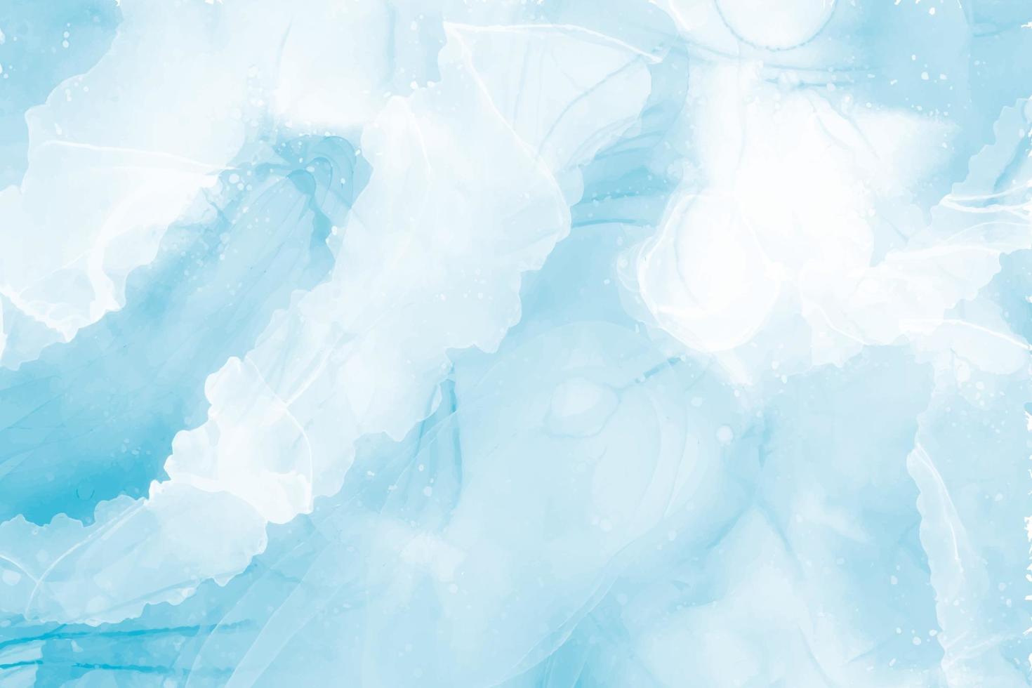 Blue abstract watercolor background. Vector light sky texture