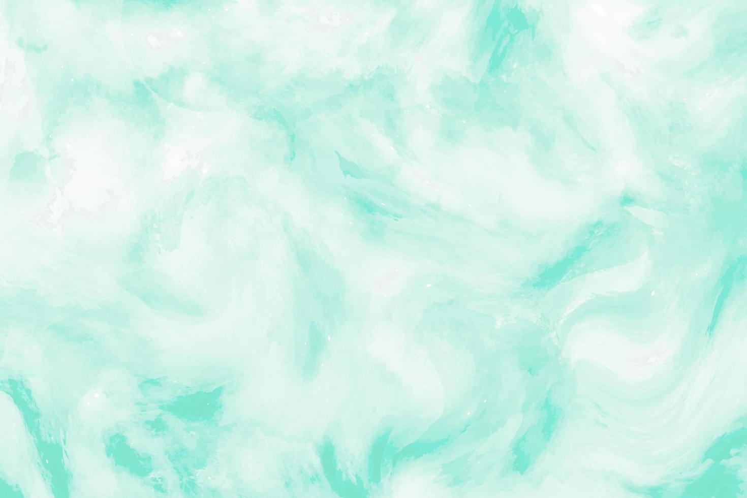 Mint green gradient watercolor background. Aquarelle texture vector