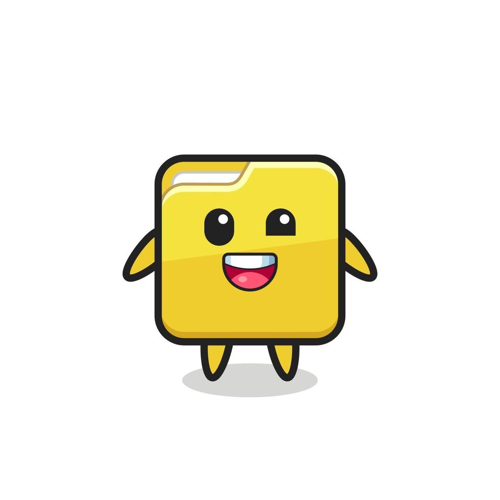 illustration of an folder character with awkward poses vector