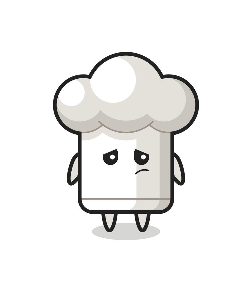 the lazy gesture of chef hat cartoon character vector