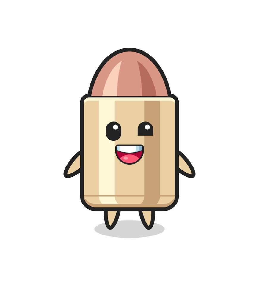 illustration of an bullet character with awkward poses vector