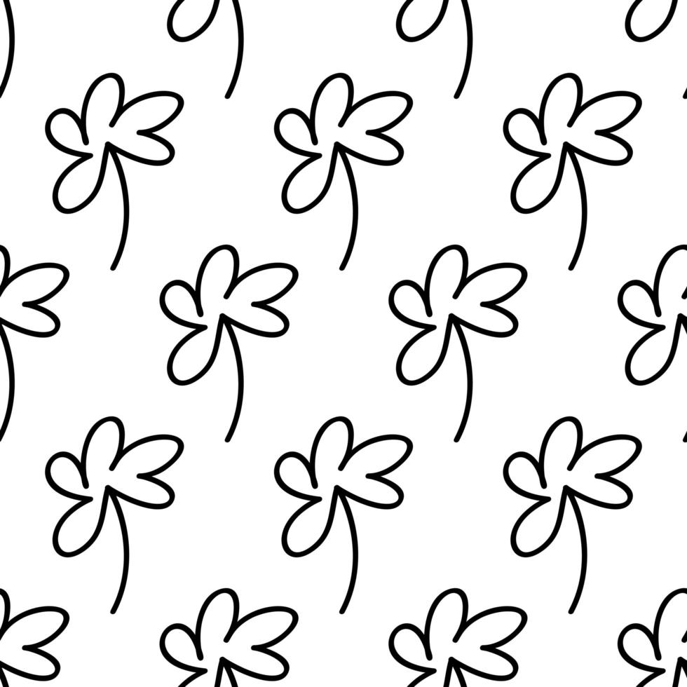 patrón floral sin fisuras. aislado sobre fondo blanco vector