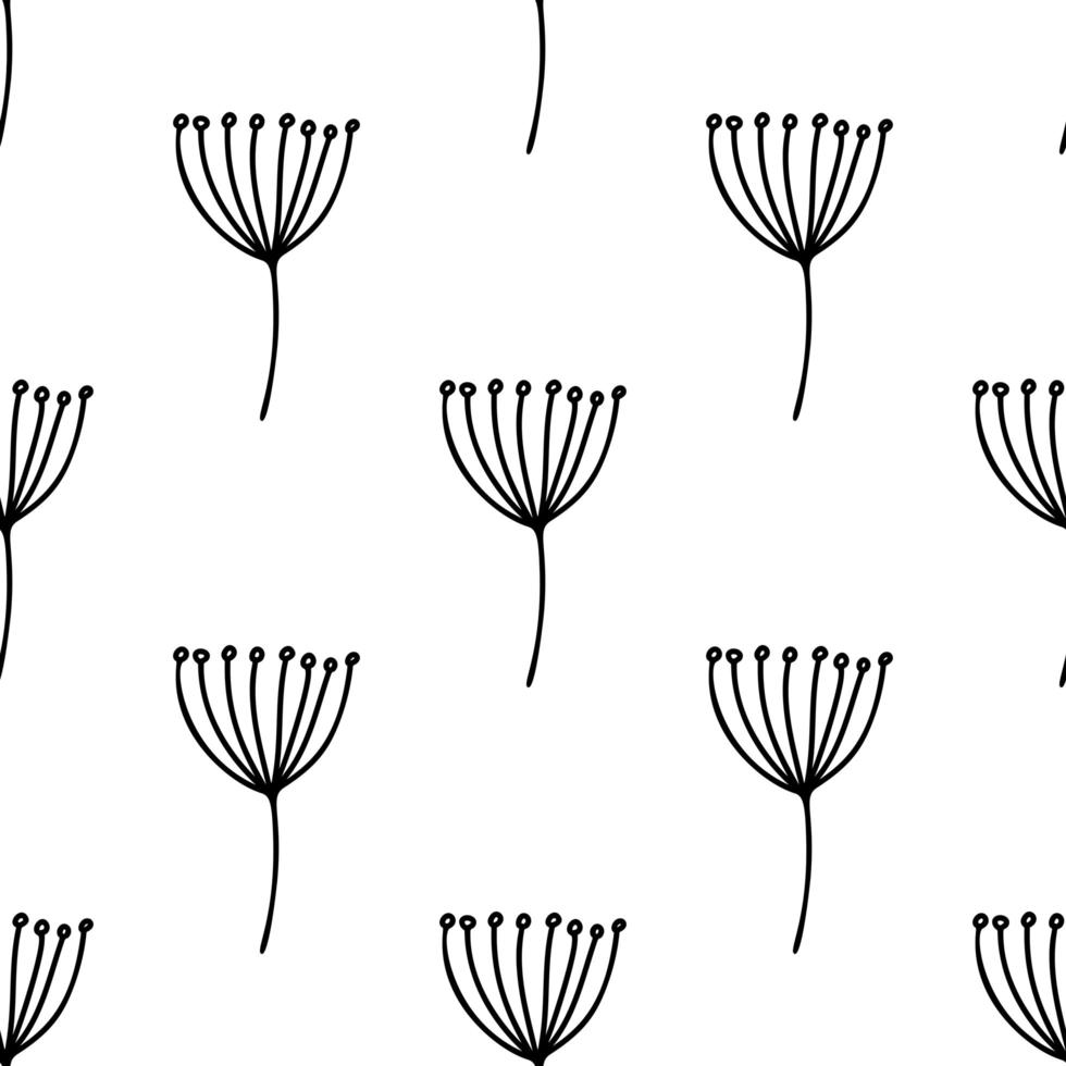 Floral seamless pattern. Isolated on white background vector