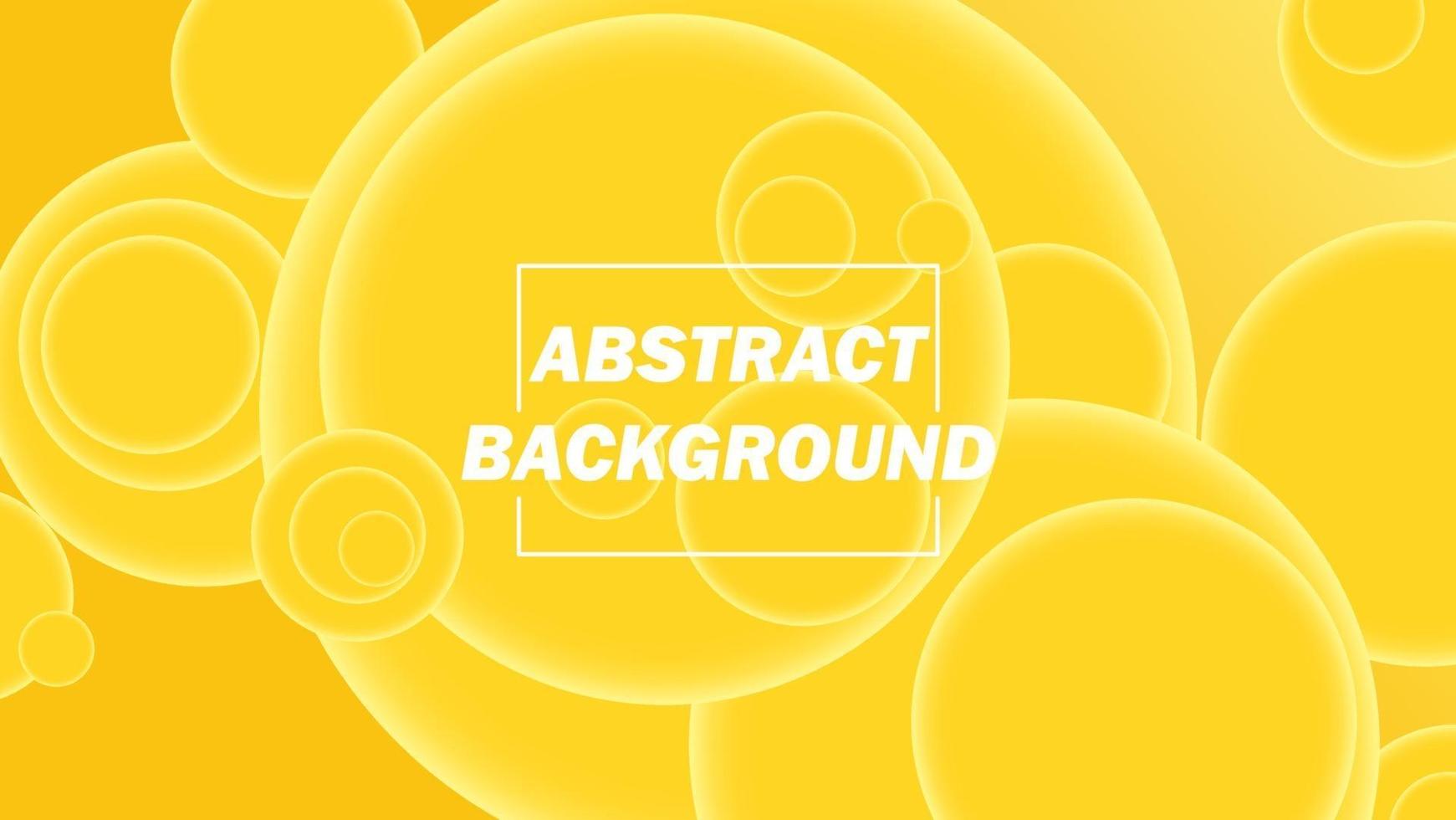 yellow abstract background with circle elements, desktop wallpapers vector