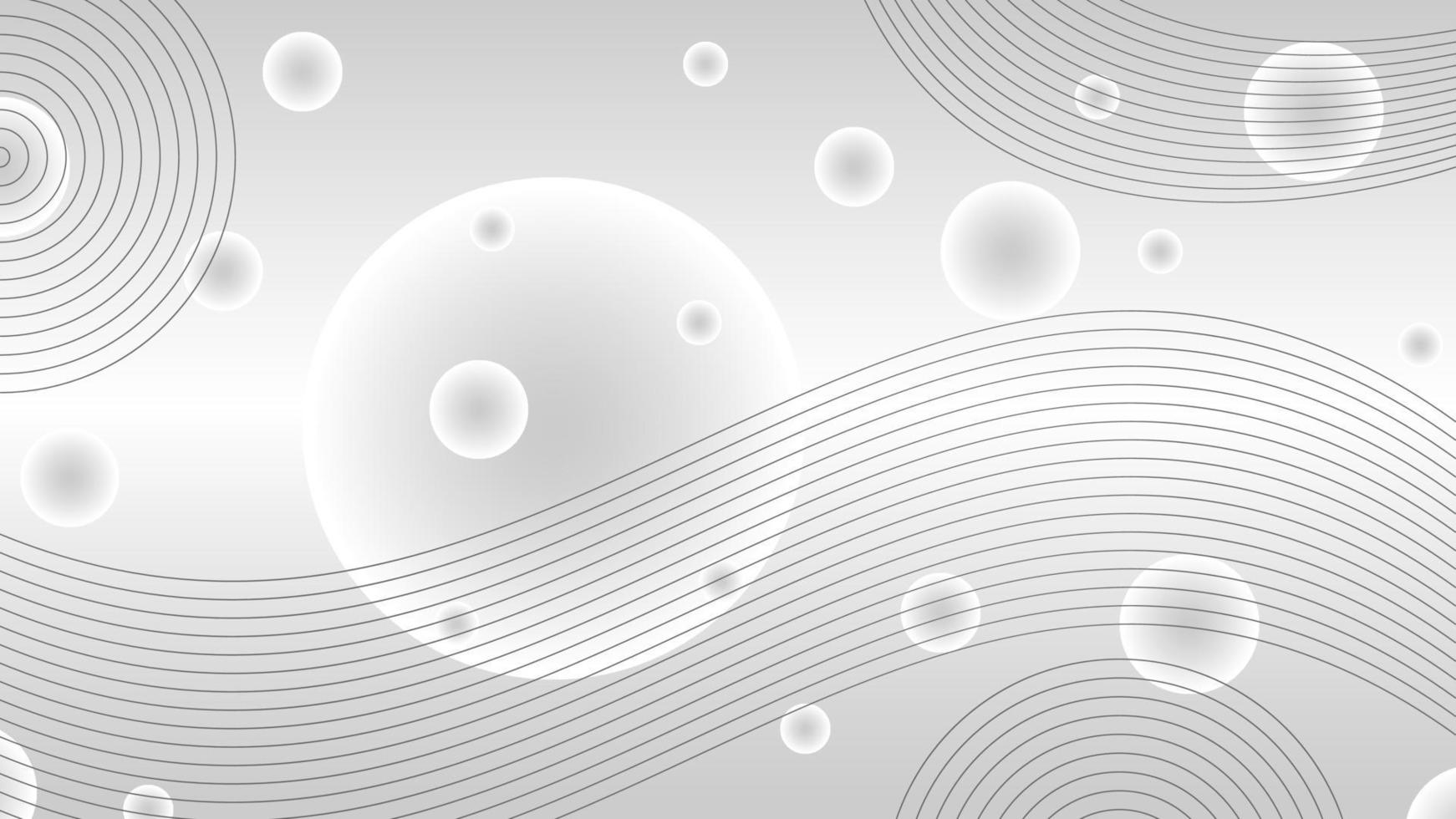 abstract wallpaper and wavy lines on gray vector