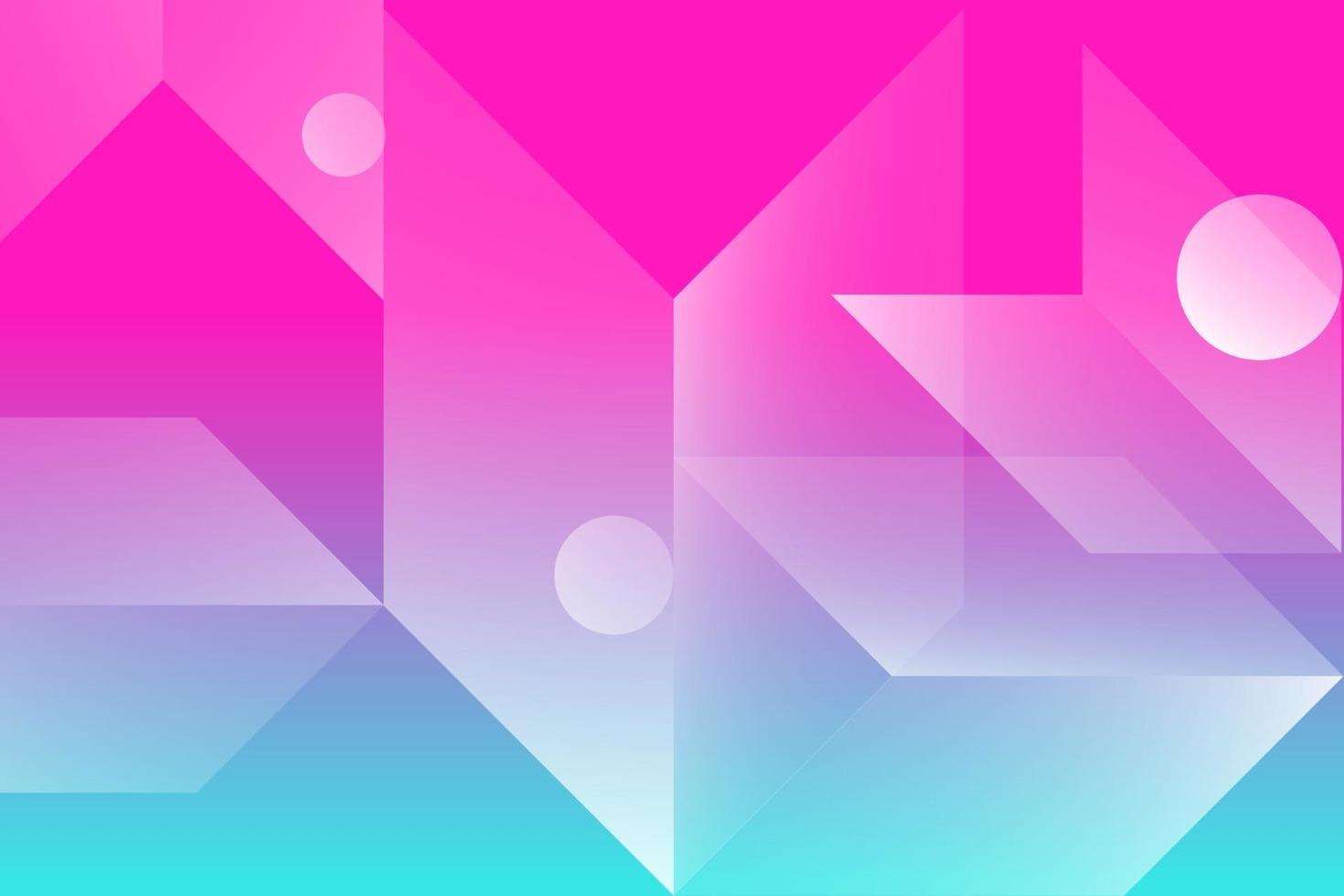 Abstract colored background from triangles, circles and lines. vector