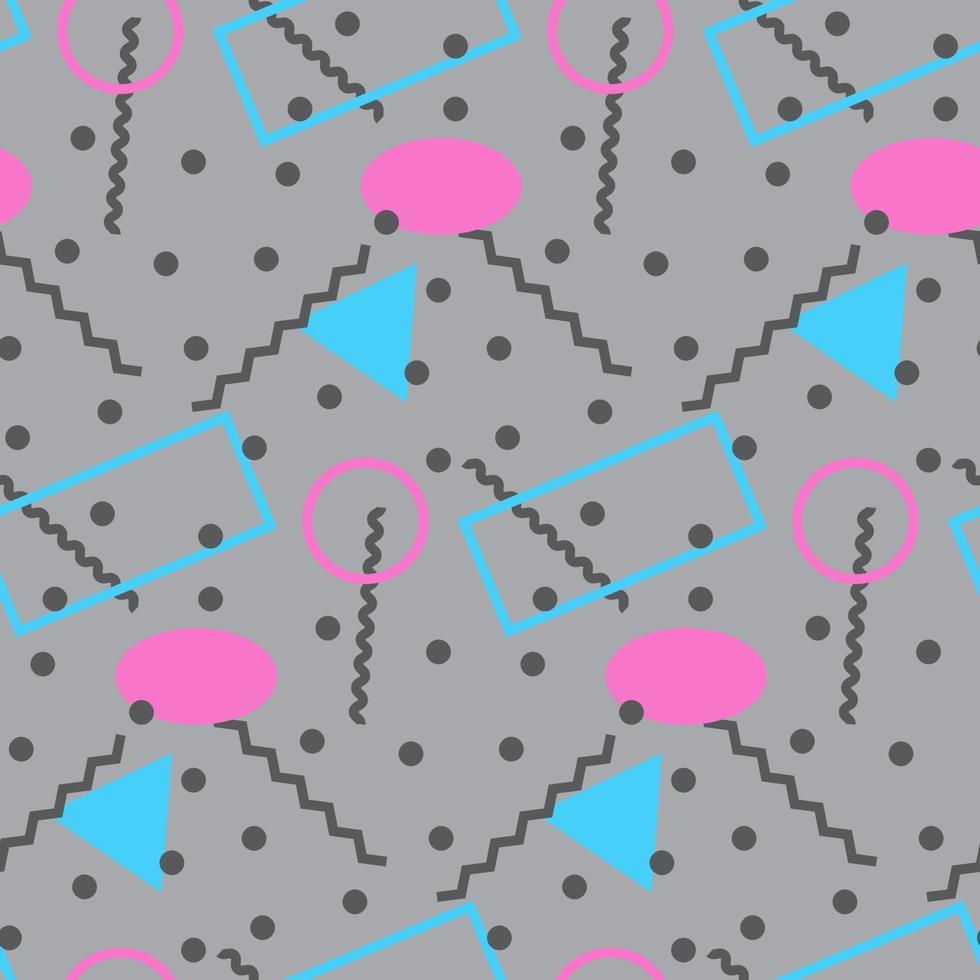 Seamless pattern in minimalistic geometric style vector