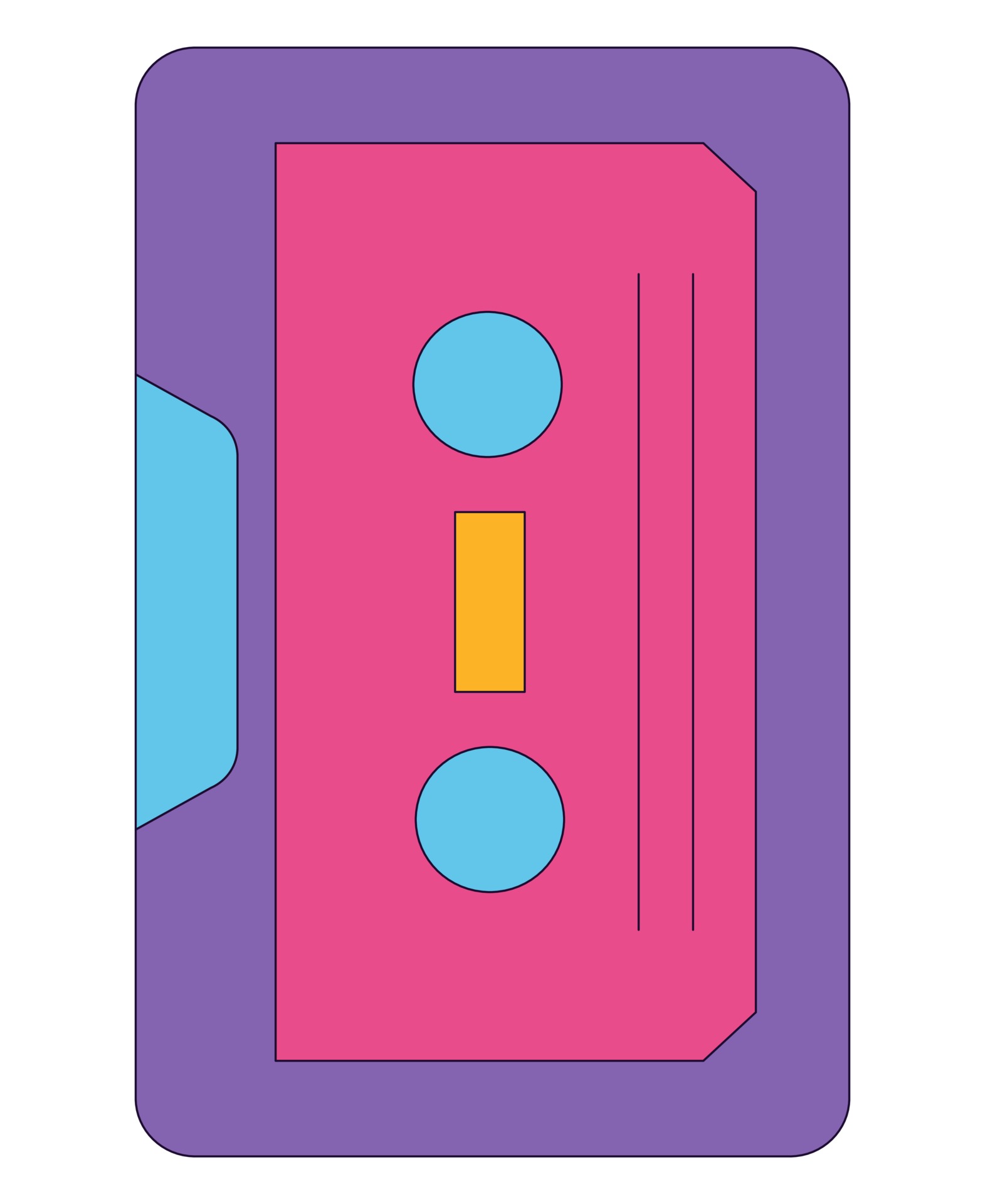 Flat icon of purple icon in 90s retro style 3456026 Vector Art at Vecteezy