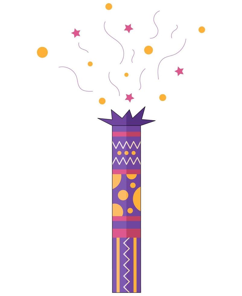 Flat style icon of Christmas stuff for cozy celebrate at home. vector