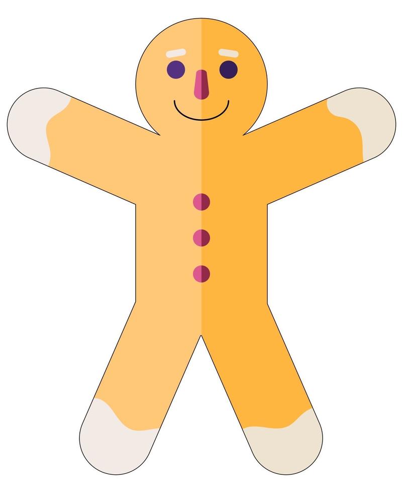 Flat style icon of Christmas stuff for cozy celebrate at home. vector