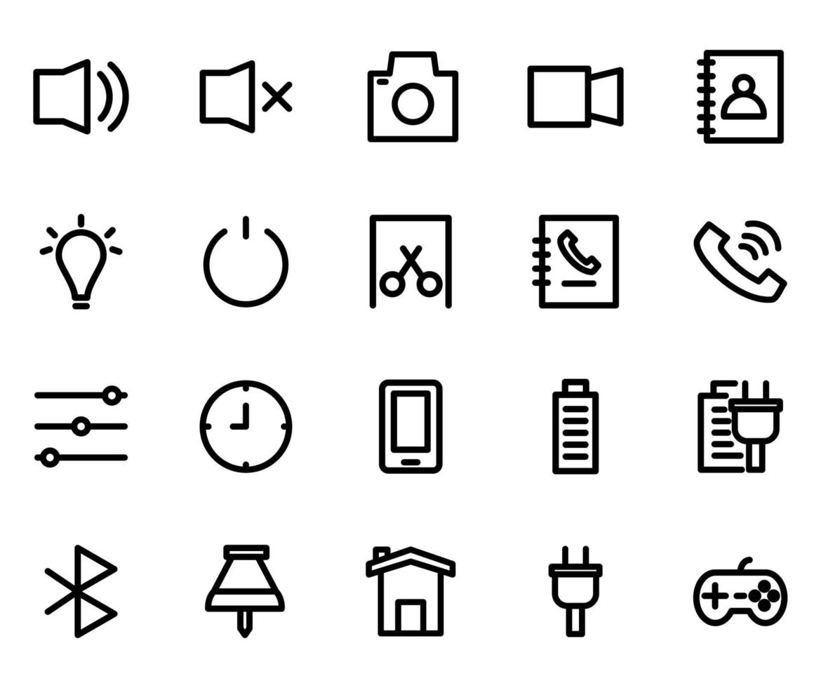 User Interface icon set vector
