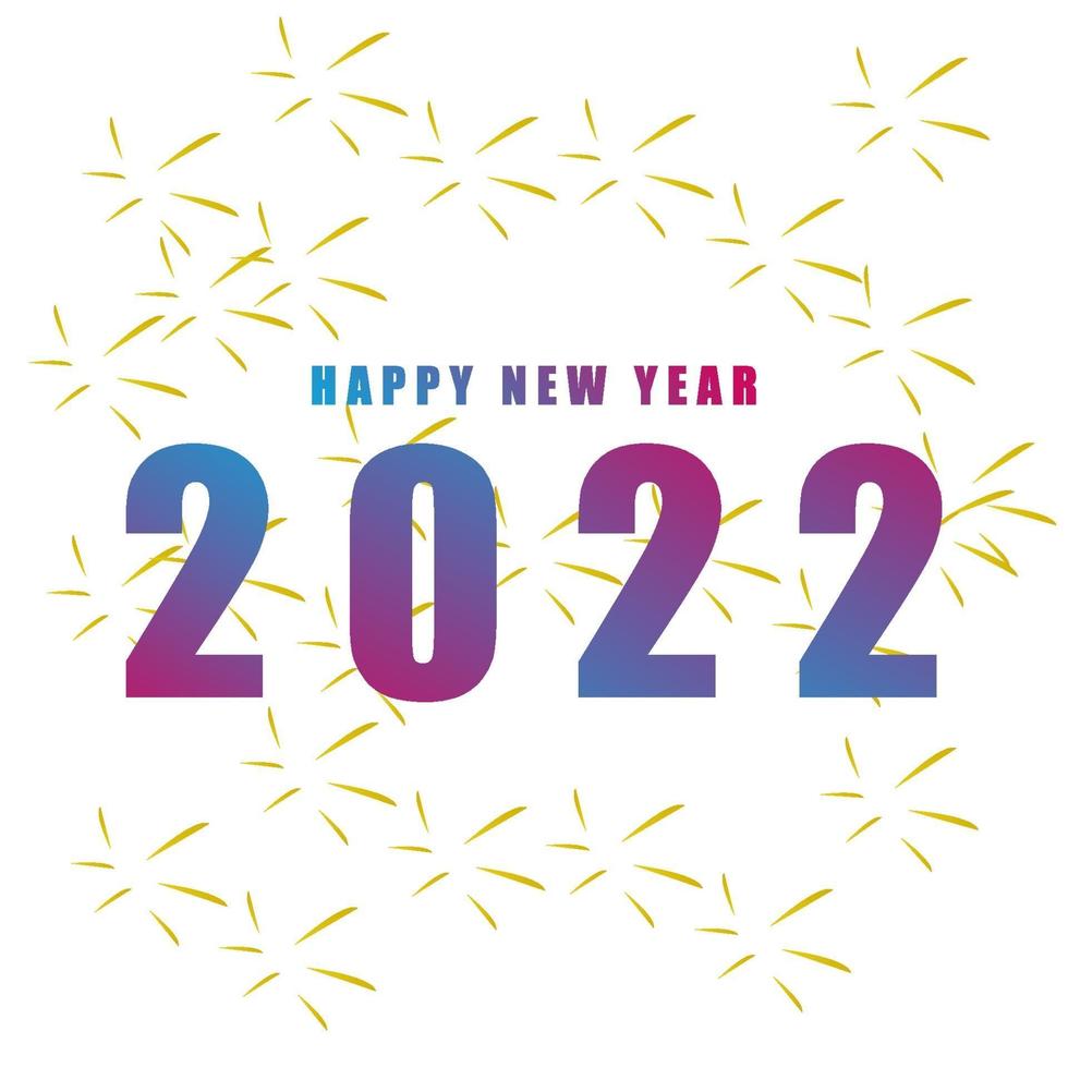 happy new year 2022 background vector