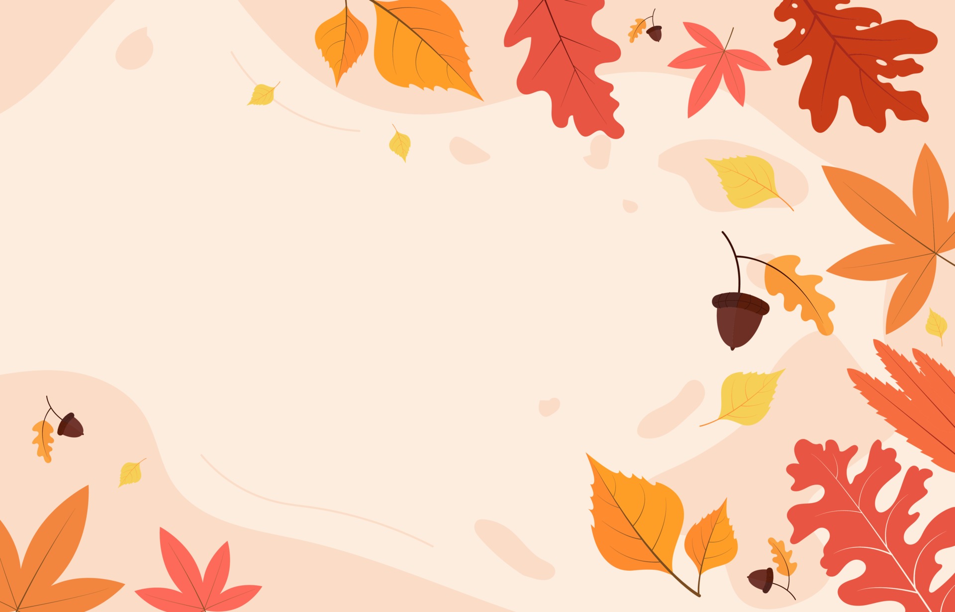 Autumn background with leaves or nature vector 3456203 Vector Art at ...