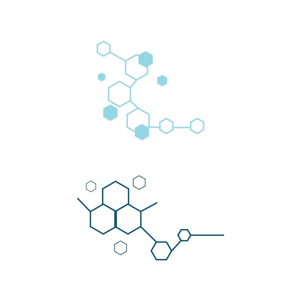 Molecule symbol logo template vector illustration design