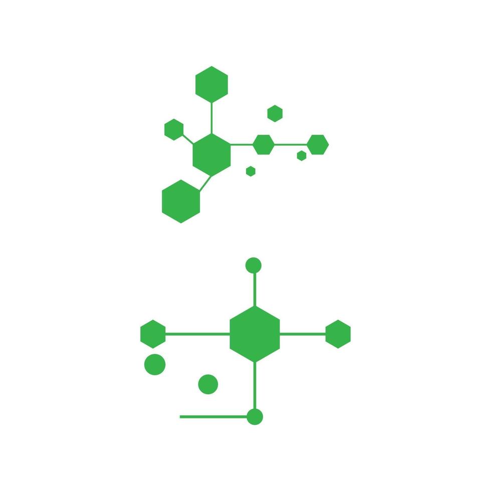 Molecule symbol logo template vector illustration design