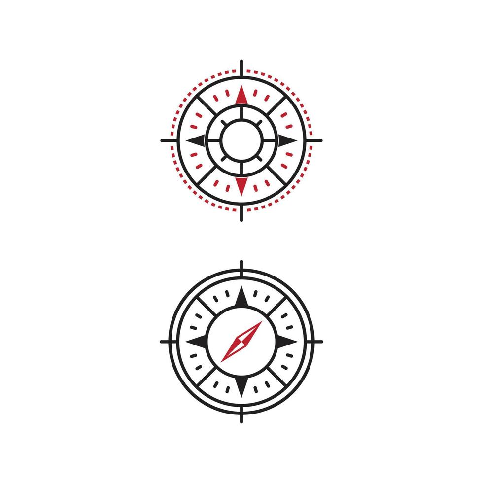 Compass icon Vector Illustration design Logo template