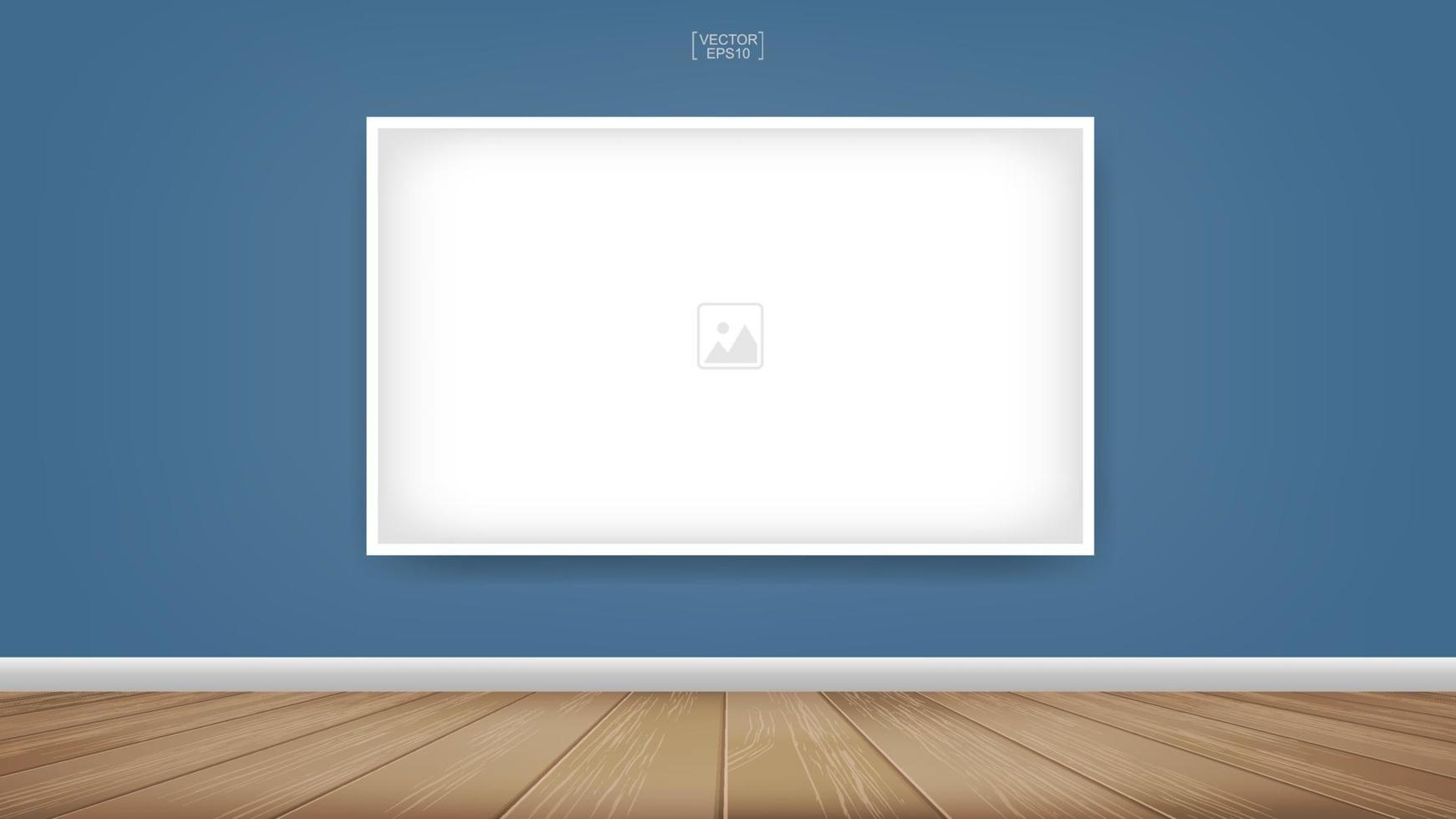 Empty photo frame or picture frame background. Vector. vector