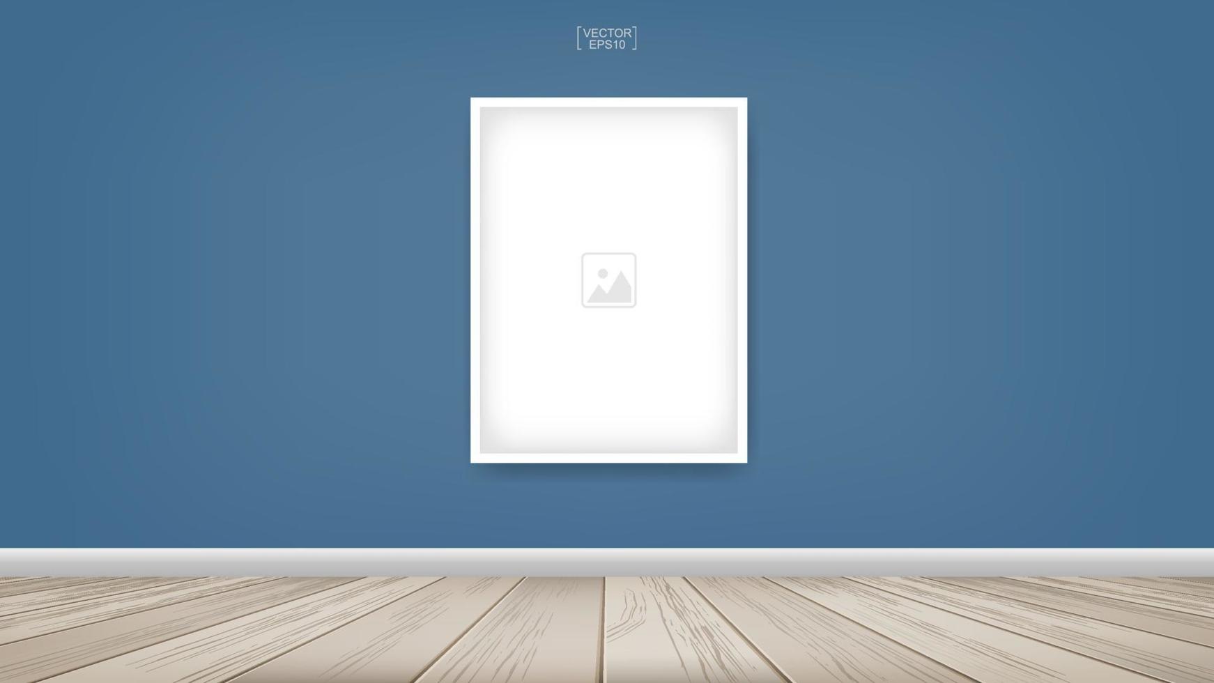 Empty photo frame or picture frame background. Vector. vector