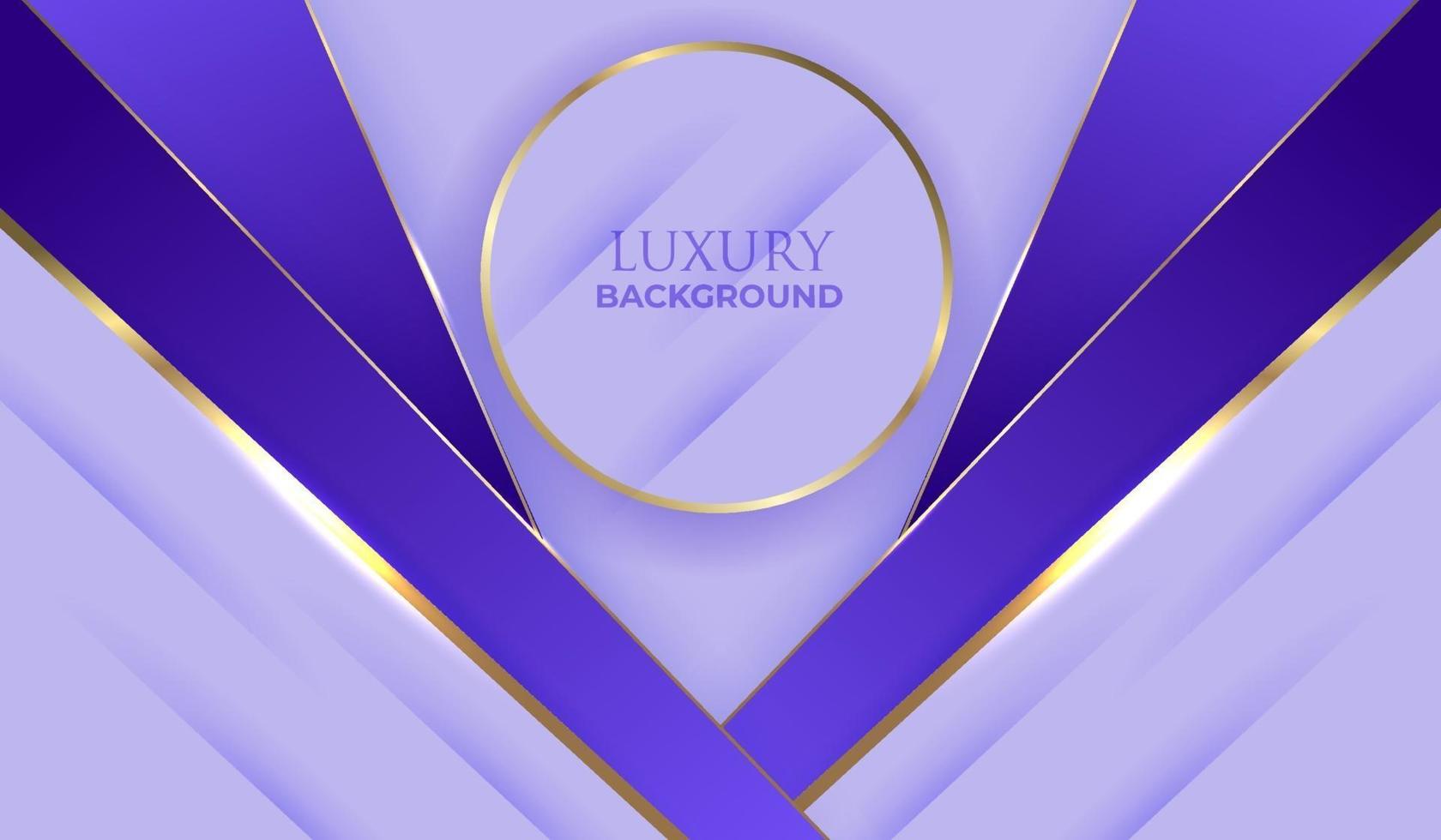 Abstract gold and purple luxury background vector