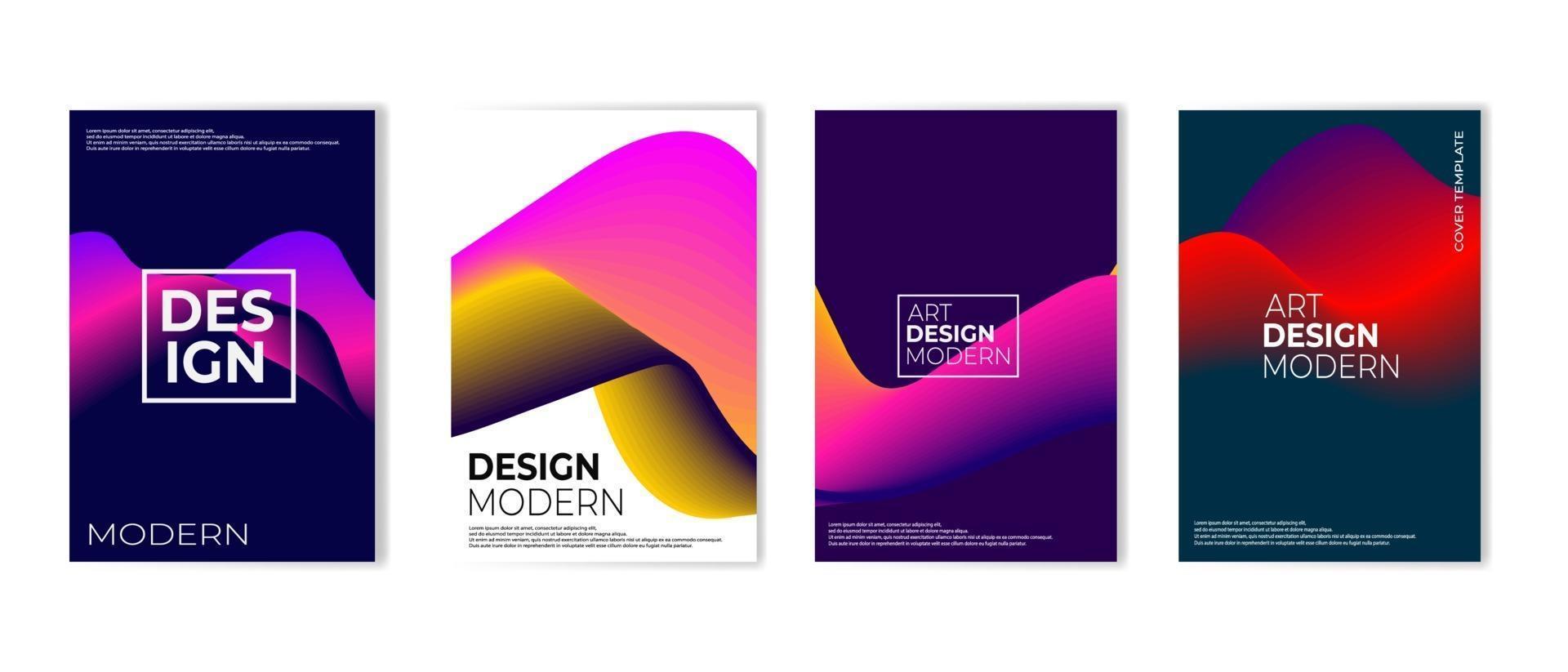 Set of minimal vector cover designs. Future poster templates