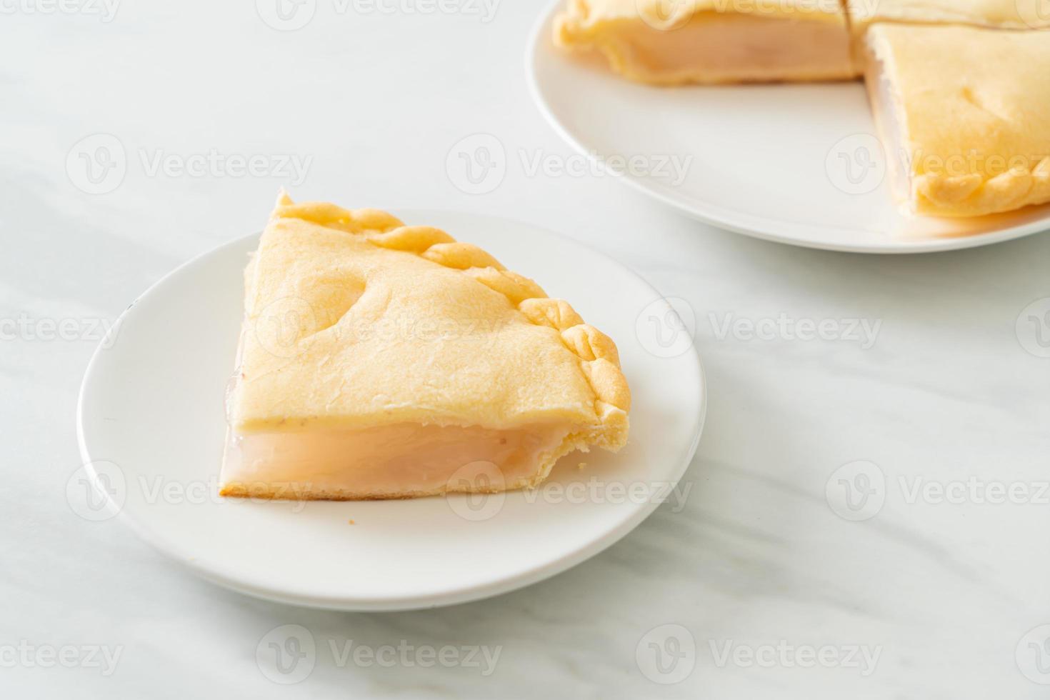 Toddy palm pies on plate photo