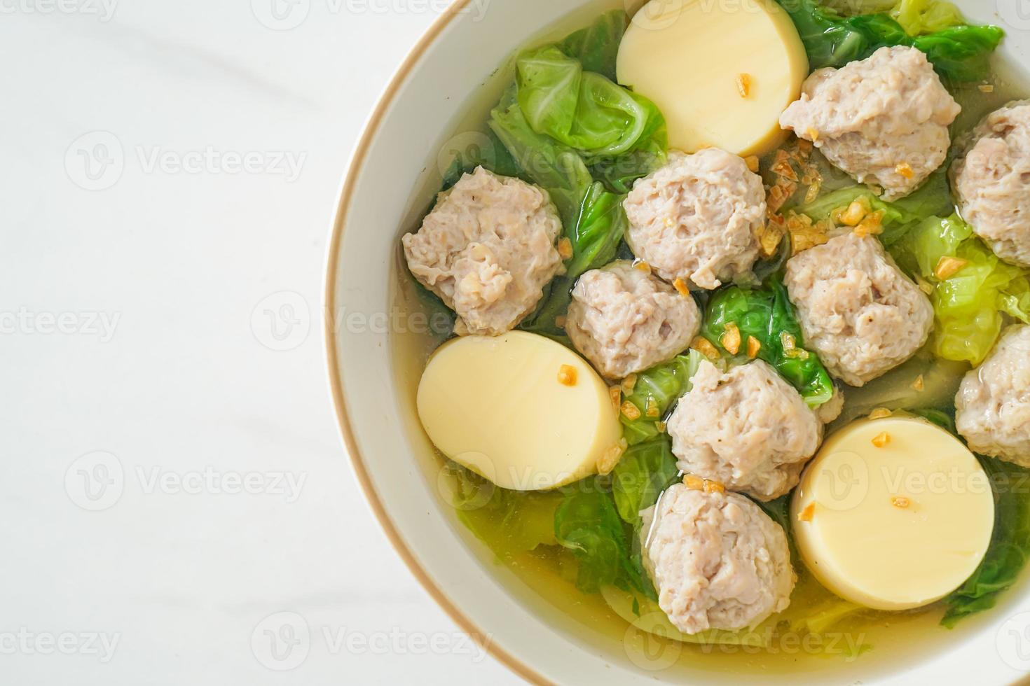 Clear Soup with Tofu and Minced Pork photo