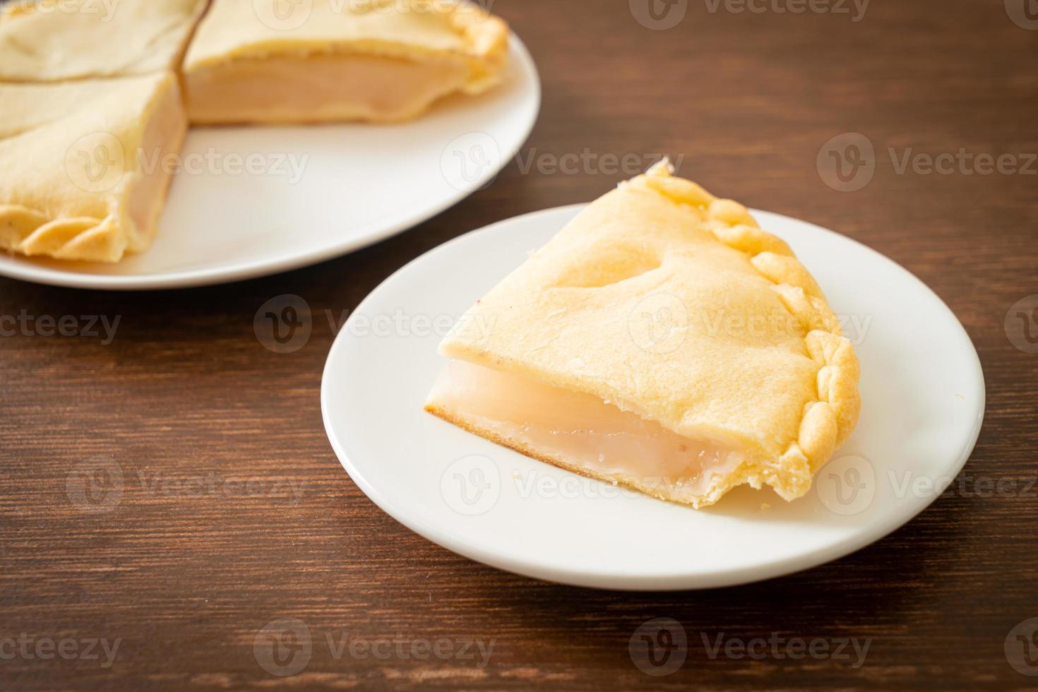 Toddy palm pies on plate photo