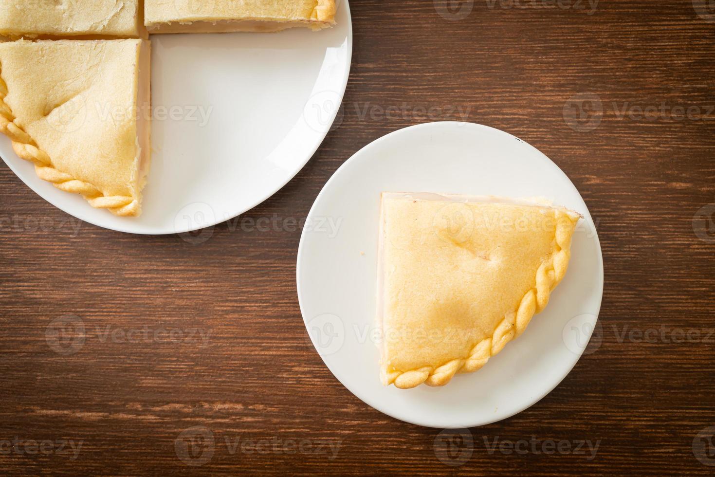 Toddy palm pies on plate photo