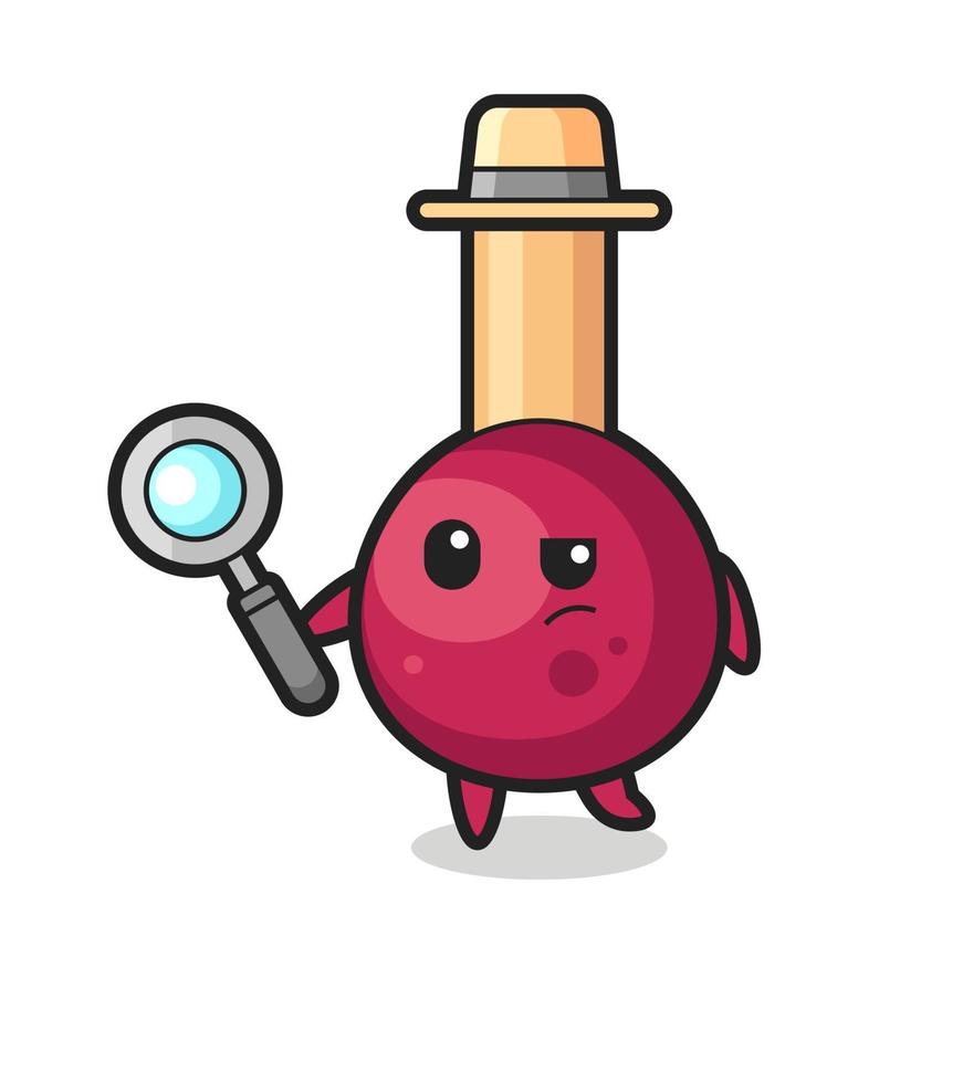 matches detective character is analyzing a case vector