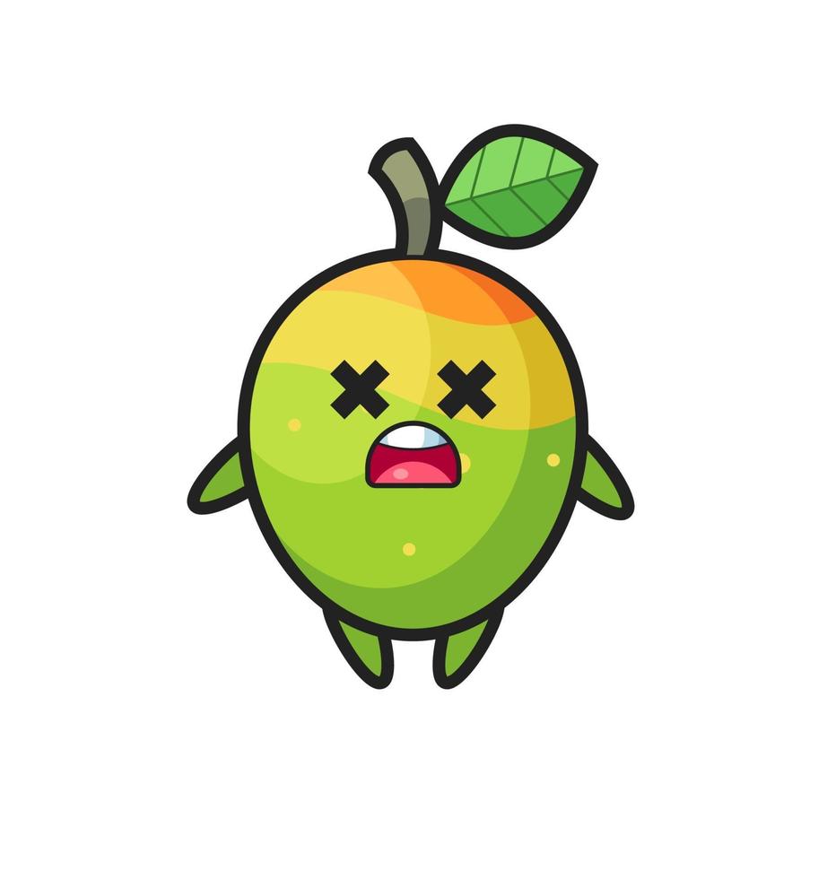 the dead mango mascot character vector