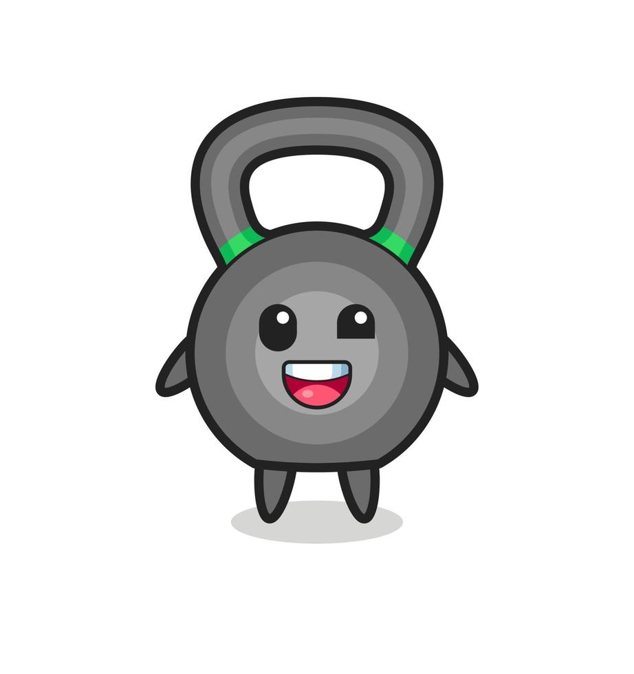 illustration of an kettleball character with awkward poses vector