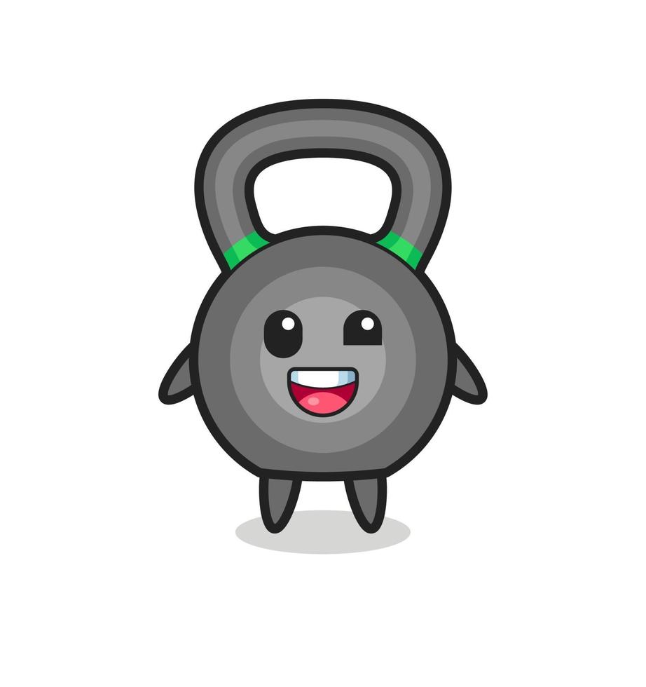 Ilustración de un personaje de kettleball con poses incómodas vector