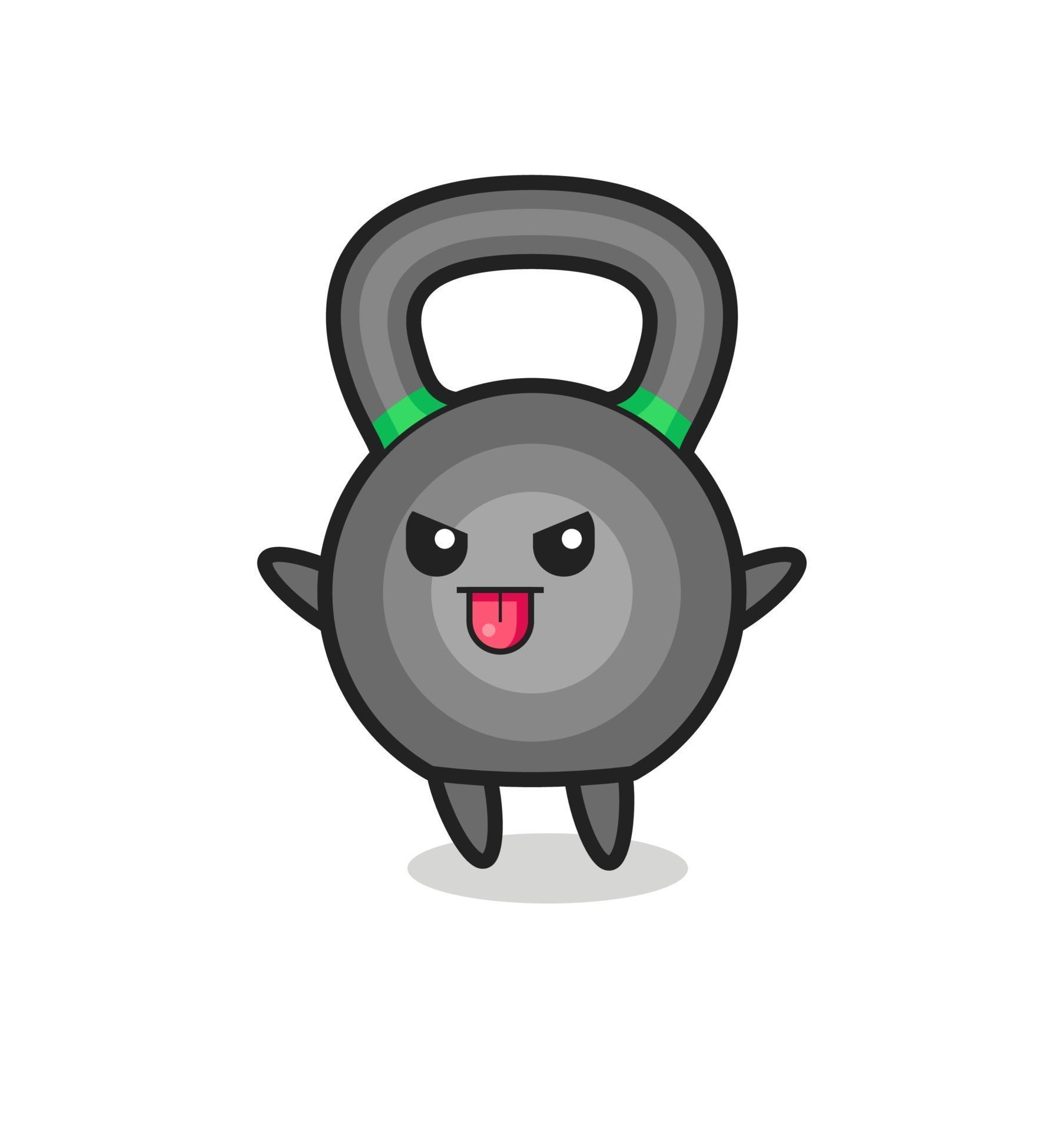 naughty kettleball character in mocking pose 3458516 Vector Art at Vecteezy