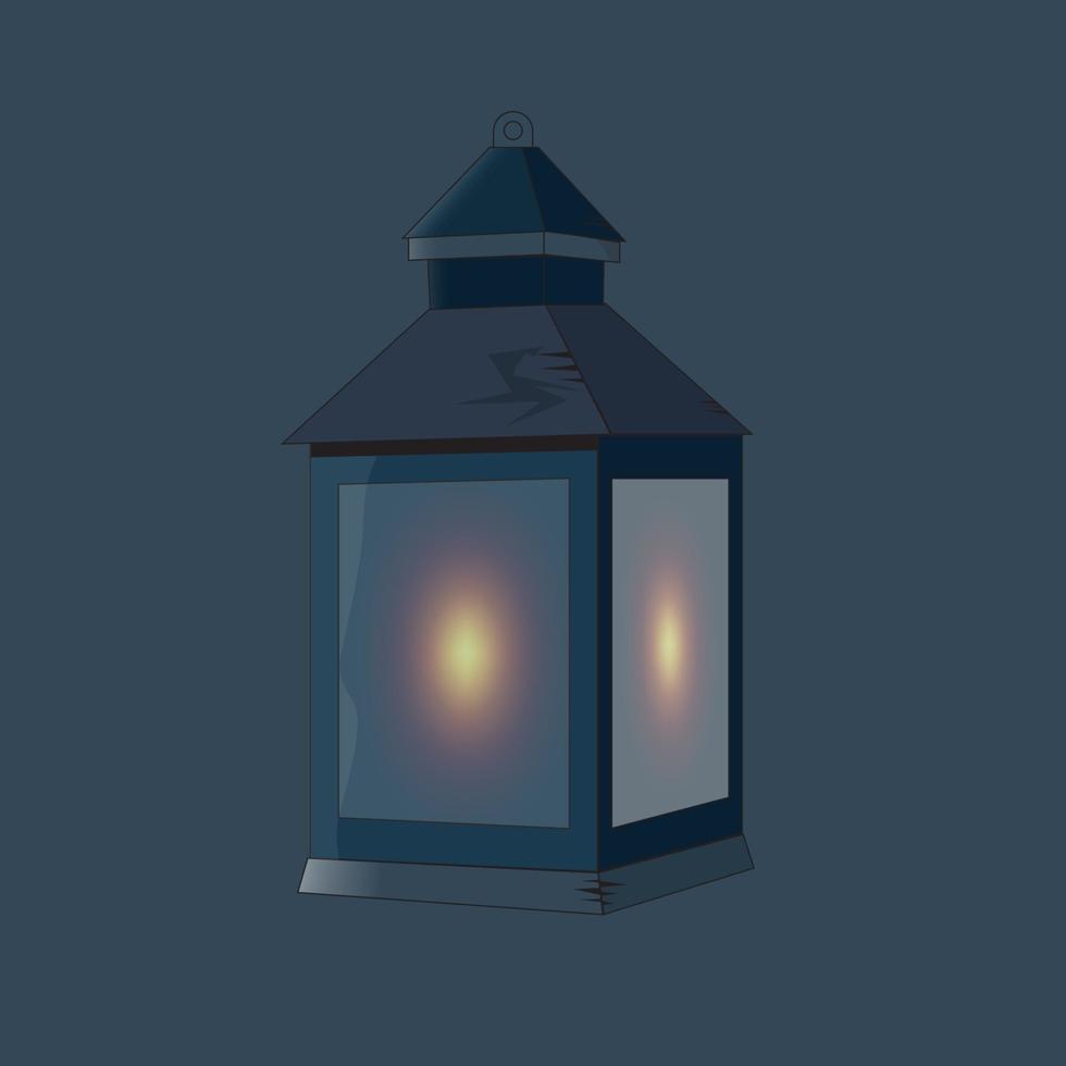 Vintage Traditional lamp vector