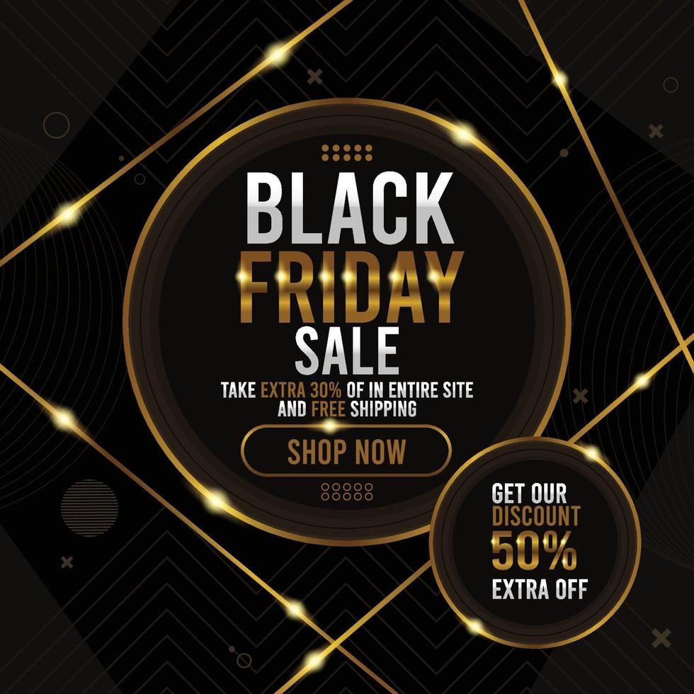 Black Friday Marketing Sale Poster vector