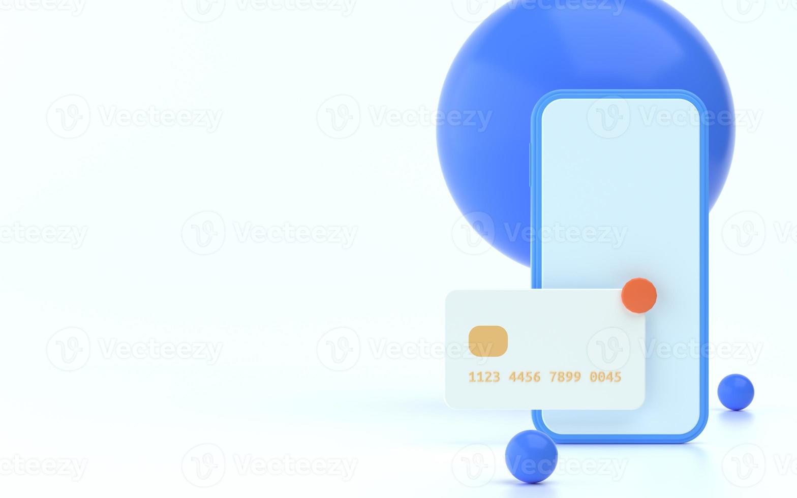 Digital payment on phone with soft lighting and bright colors photo
