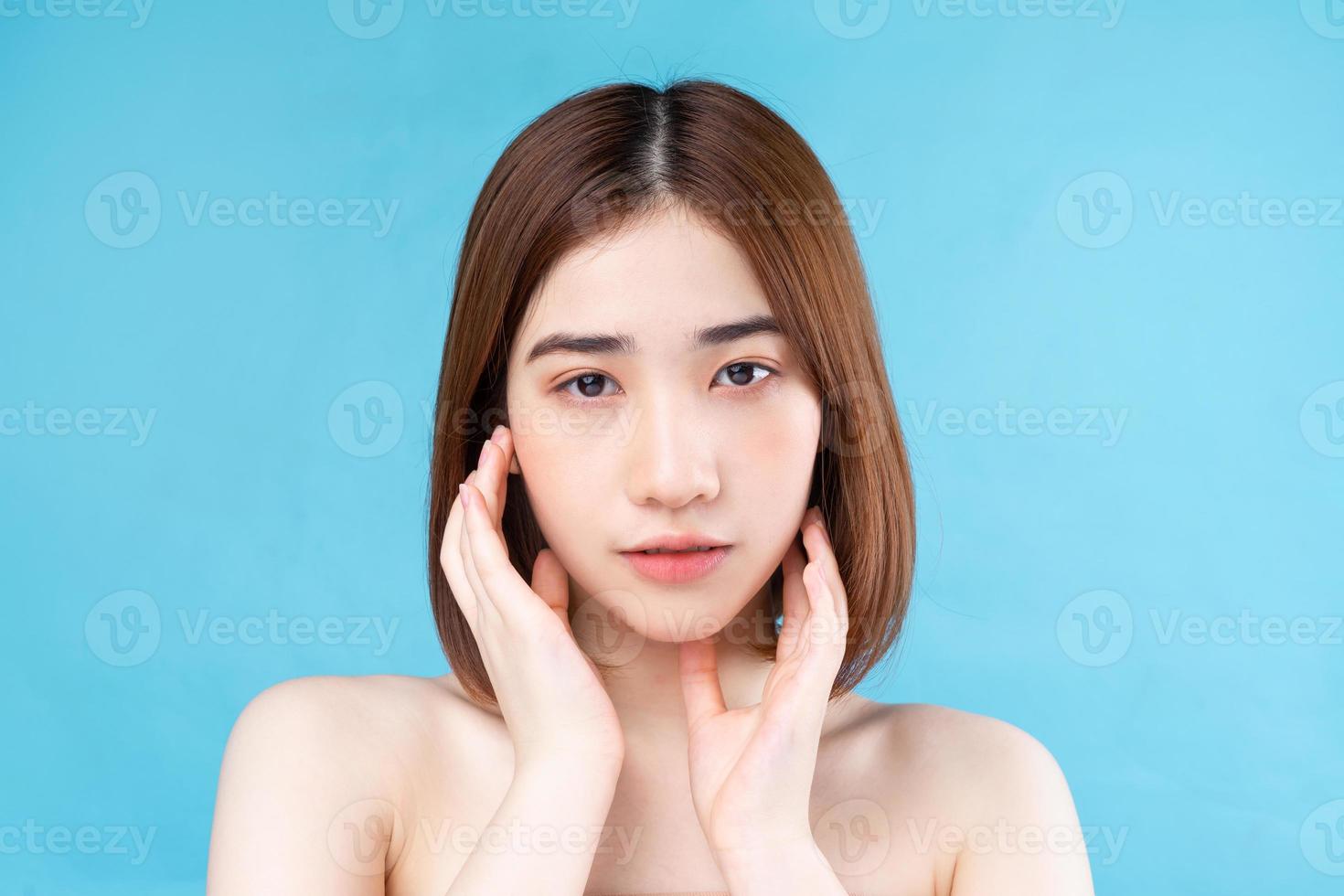 Attractive young Asian woman with youthful skin. photo