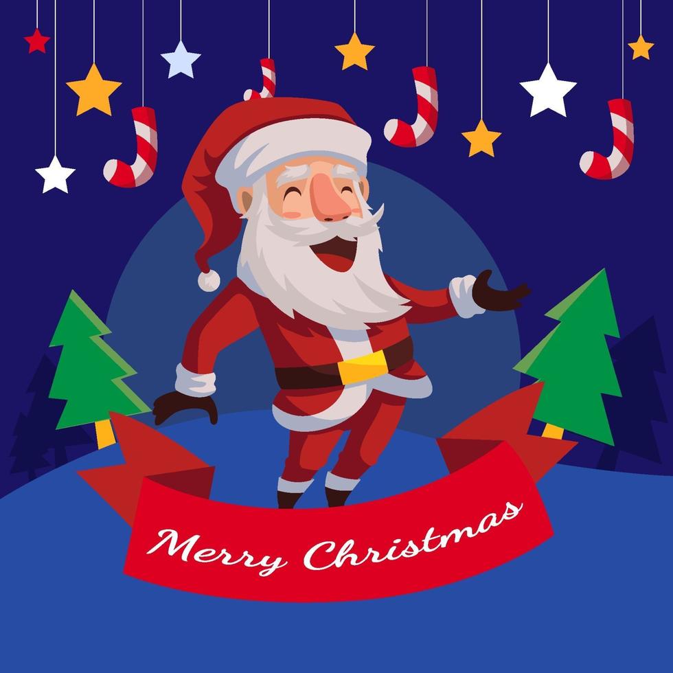 fondo de navidad santa vector