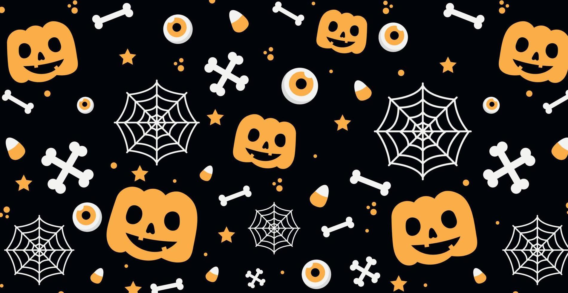 Fondo de patrón de colores para la fiesta de halloween vector