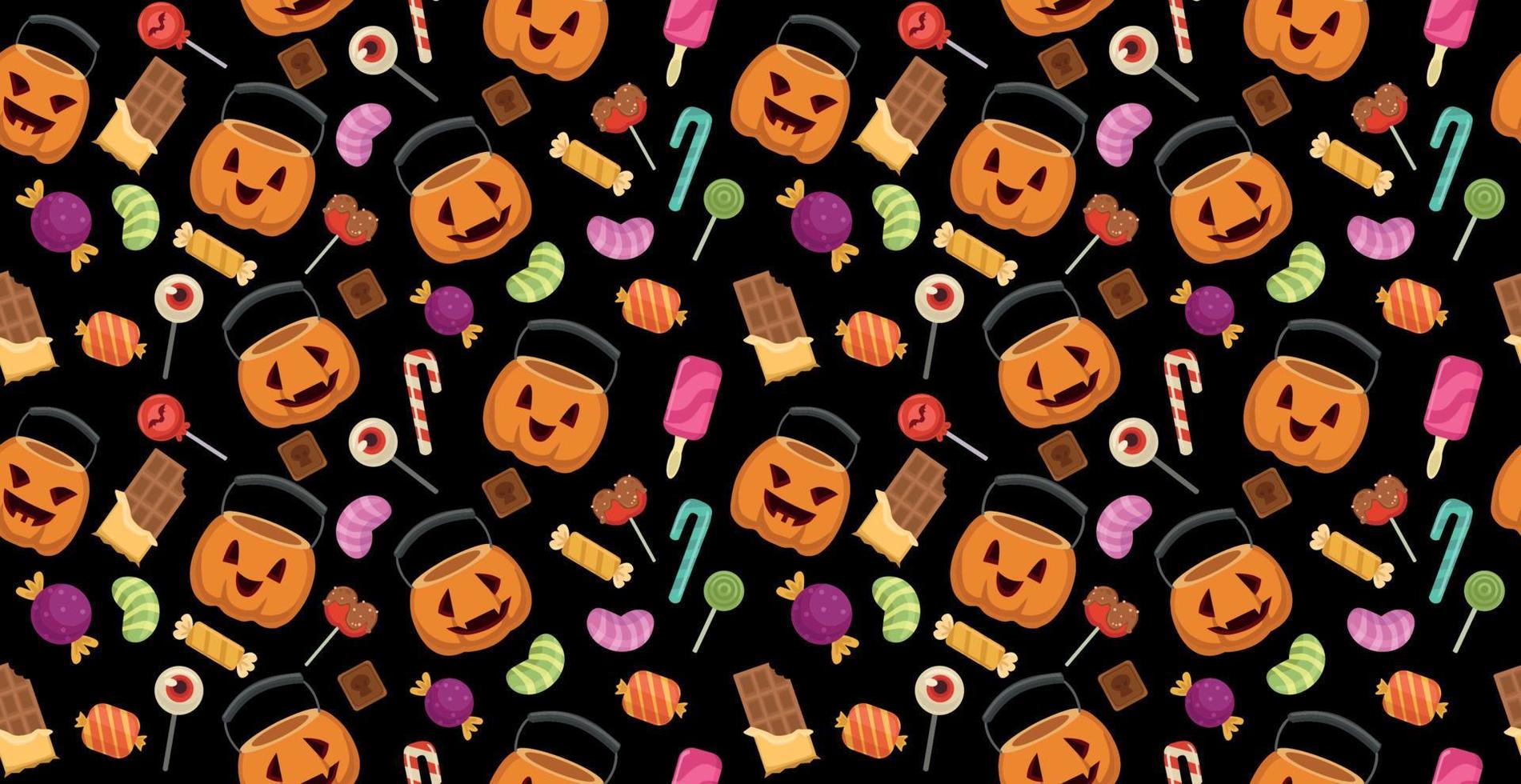 Colorful pattern background for the holiday halloween vector