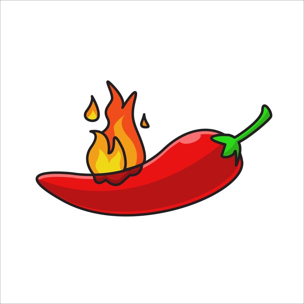 spicy chili vector illustration