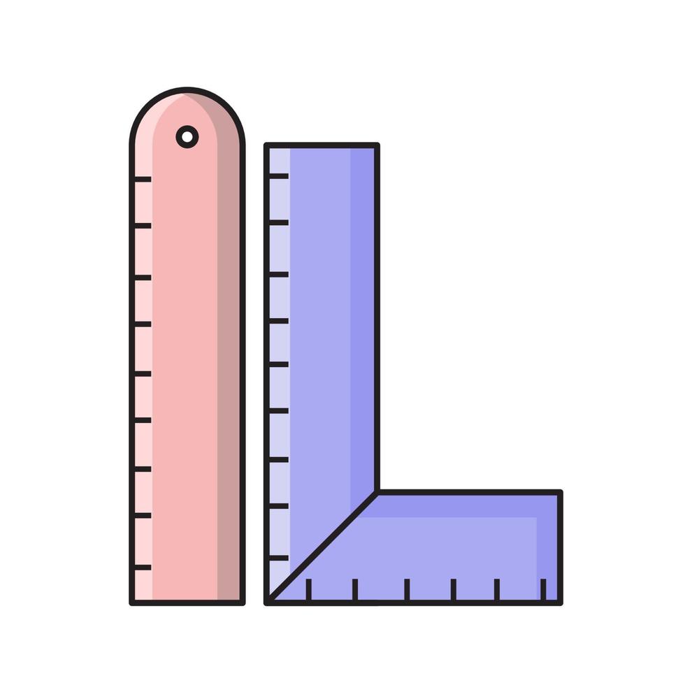 angle ruler illustration vector