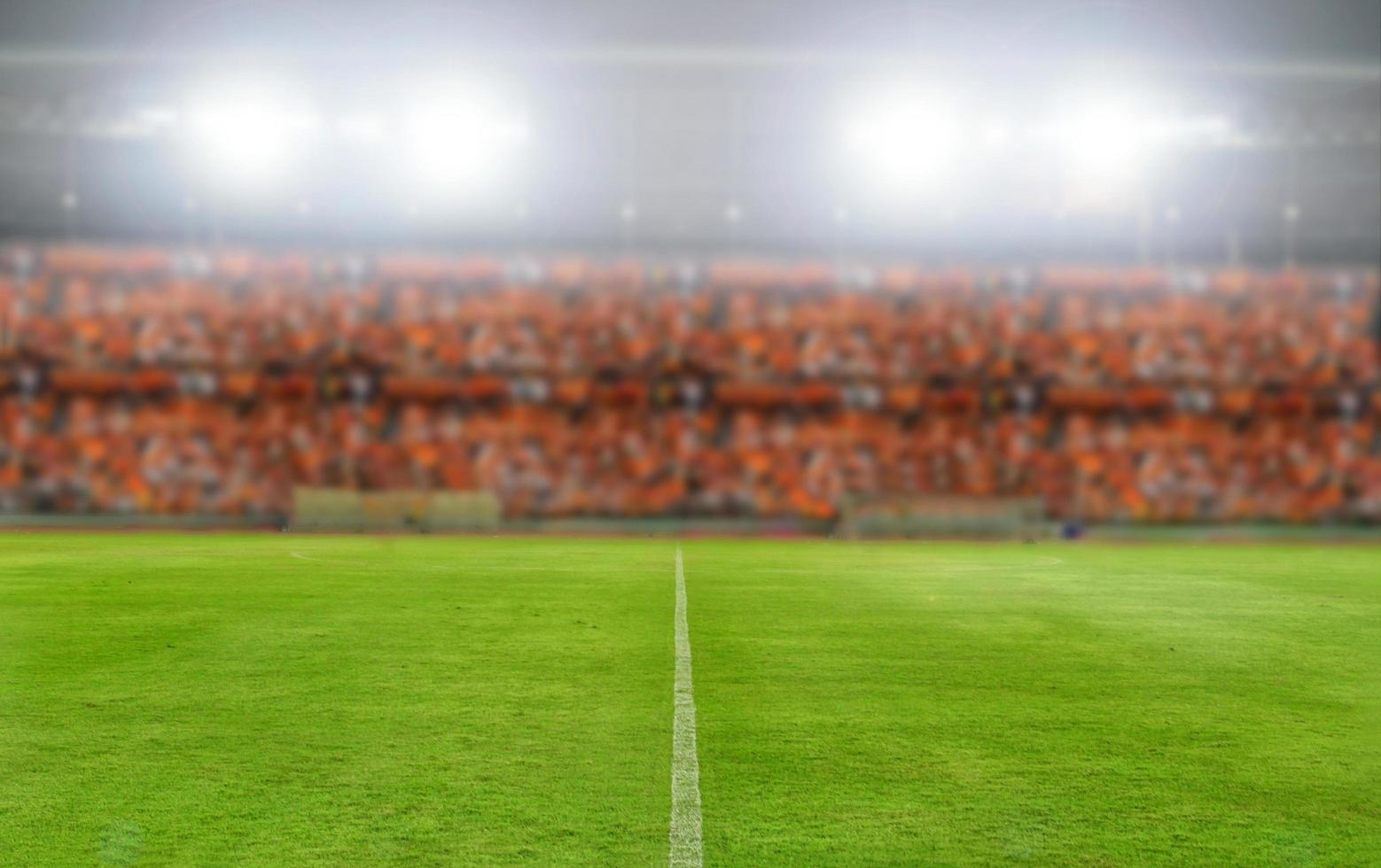 Football stadium, soccer field background photo