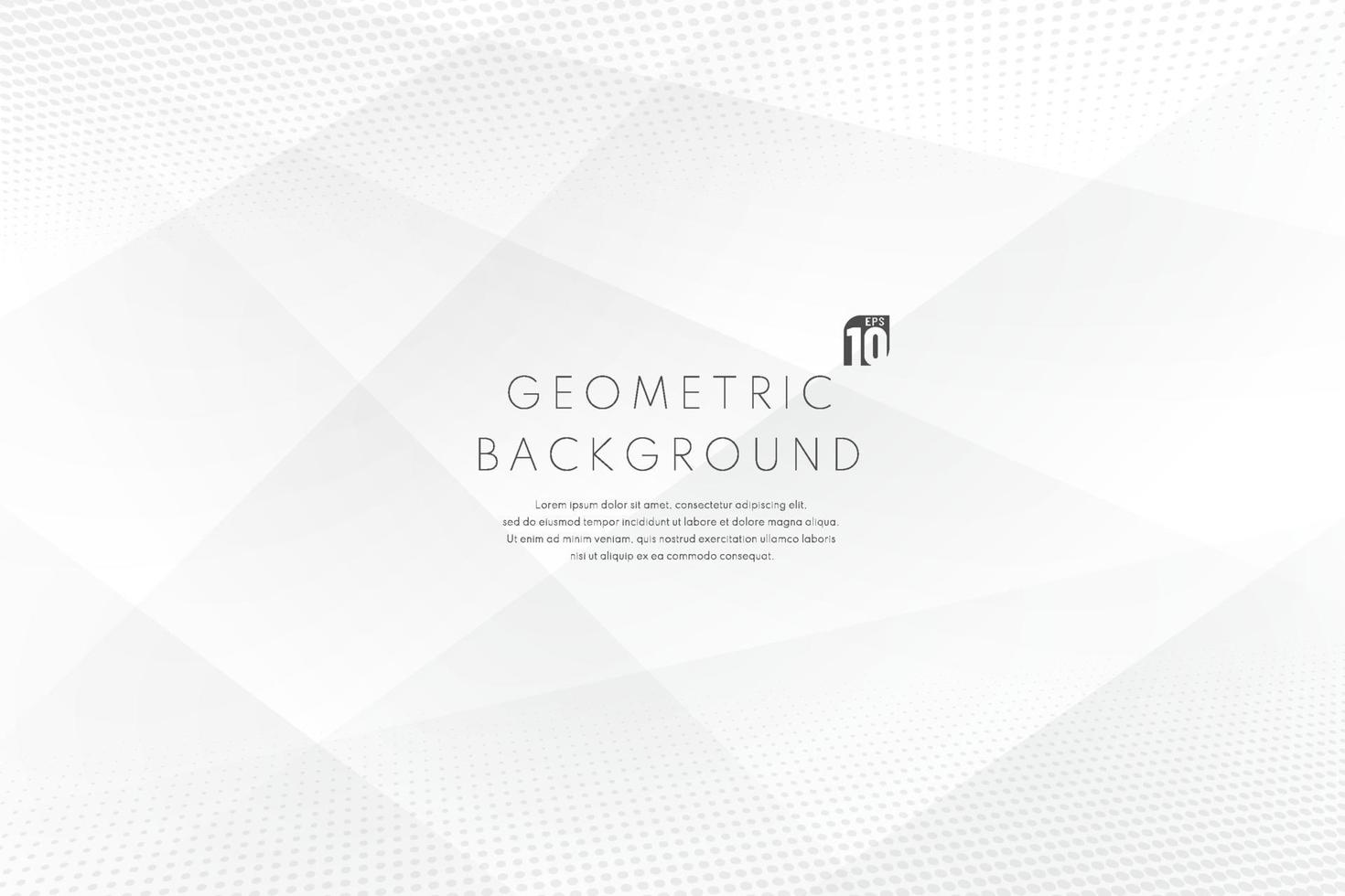 Abstract luxury geometric white and grey overlap layers background. vector