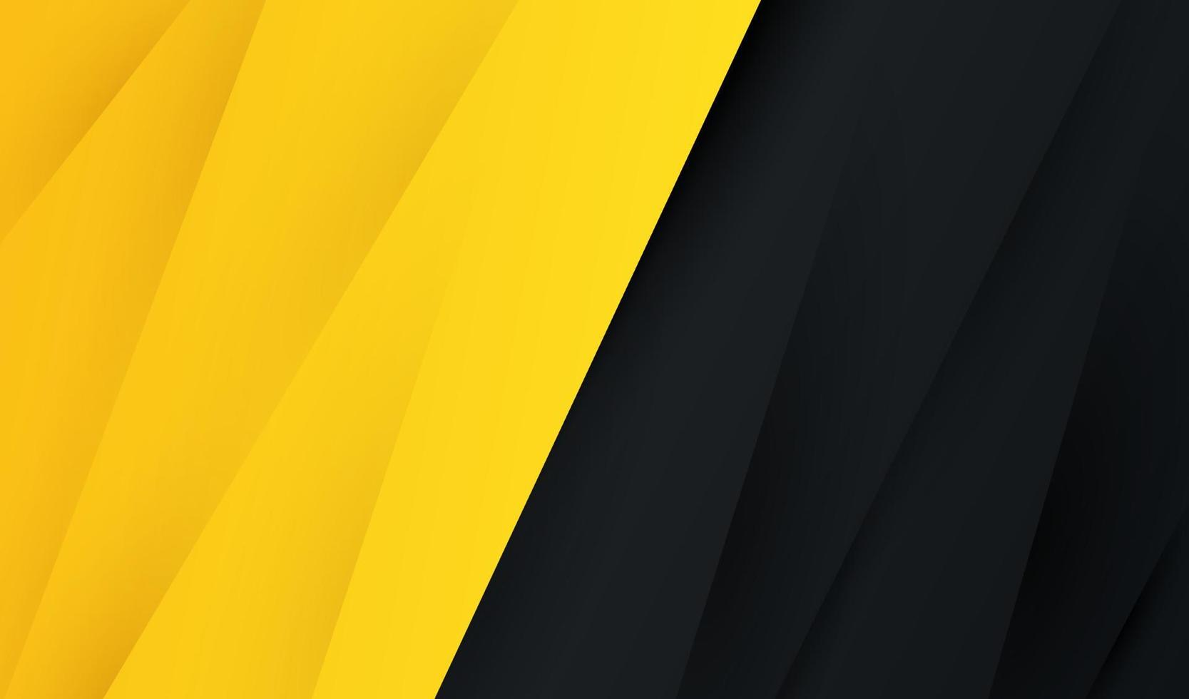 Abstract corporate concept yellow and black contrast background. vector