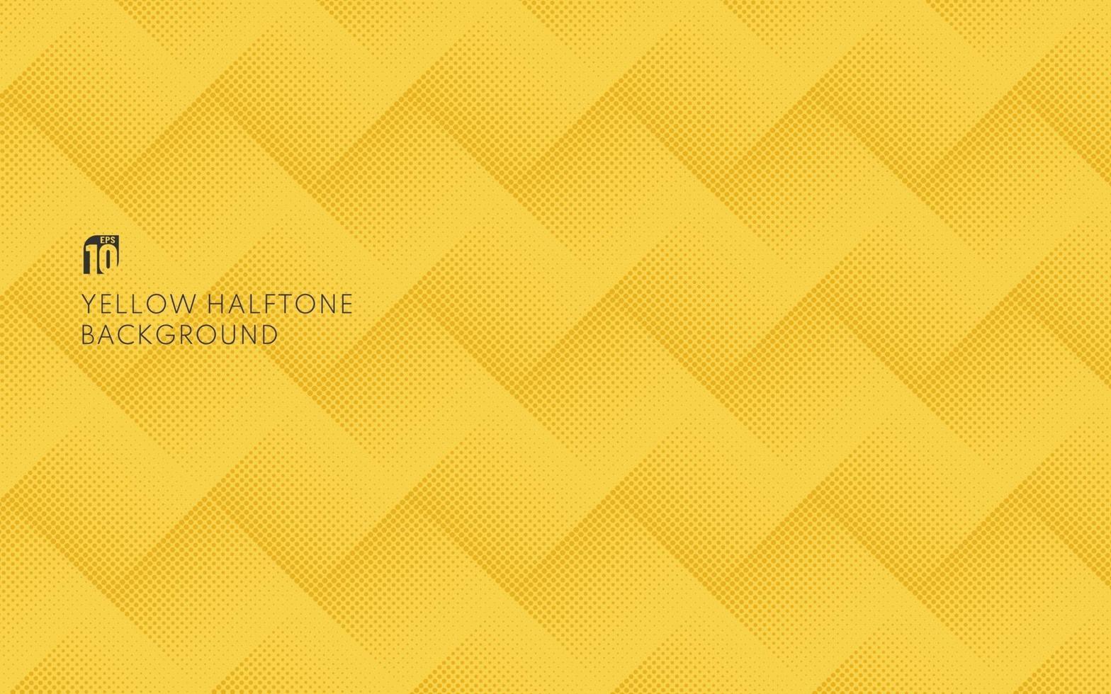 Fondo de patrón de puntos de semitono amarillo de diseño minimalista abstracto vector